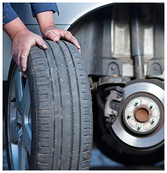 Tire Being Changed